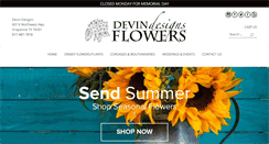 Desktop Screenshot of devindesignsflowers.com